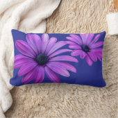 デイジーピローズブルーデイジーピローフラワーデコール ランバークッション (ブランケット)