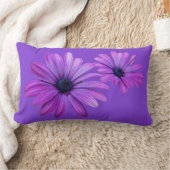 デイジーピローズブルーデイジーピローフラワーデコール ランバークッション (ブランケット)