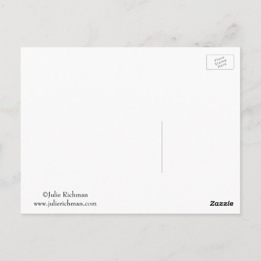 デイジーピンクフラワーポストカード ポストカード (裏面)