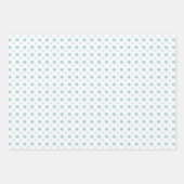 デイジーピンクブルーフローラグリーンリーフパターン ラッピングペーパーシート (正面3)