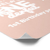 デイジーピンク恋しく思オネダーフル歓迎1st誕生日 ポスター (角)