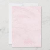 デイジーピンク金ゴールドワイルドワン第1誕生日 招待状 (裏面)