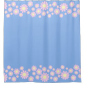 デイジーピンク シャワーカーテン (正面)