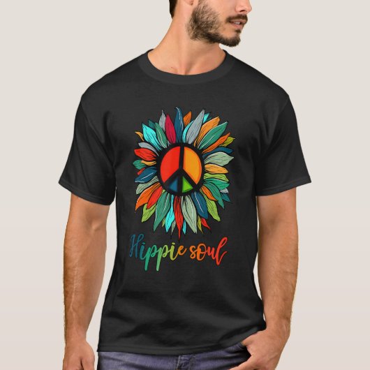 デイジーピースサインヒッパイソウル Tシャツ (正面)