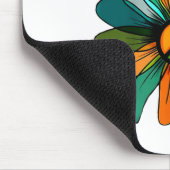 デイジーピースサインヒッパイソウルTシャツフラワー愛好家 マウスパッド (コーナー)