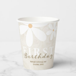 デイジーファースト誕生日をテーマにしたパーティー 紙コップ