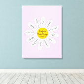 デイジーフィリップ4:8装飾キャンバス キャンバスプリント (インサイチュ (ウッドフロア))