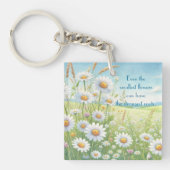 デイジーフィールドと引用文 キーホルダー (正面)