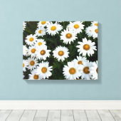 デイジーフィールド（小）拡大キャンバス印刷 キャンバスプリント (インサイチュ (ウッドフロア))
