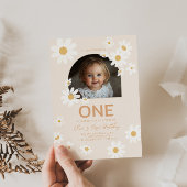 デイジーフォトファースト誕生日招待状 招待状