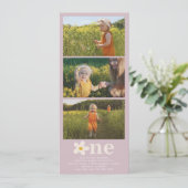 デイジーフォト誕生日招待状 招待状 (スタンド正面)