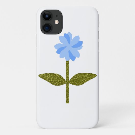 デイジーフラワーかわいらしブルーiphone 3 ケース Case-Mate iPhoneケース (裏面)