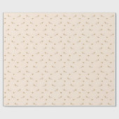 デイジーフラワーアンドハニービーベビー誕生日 ラッピングペーパー (フラット)