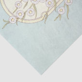 デイジーフラワーアーチティール（緑がかった色）ブルーデカップアート 薄葉紙 (詳細)