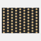 デイジーフラワーアートラッピングクラフト紙 ラッピングペーパーシート (正面3)