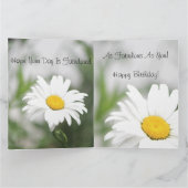 デイジーフラワーインフル開花 カード (内部)