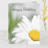 デイジーフラワーインフル開花 カード (黄色い花)