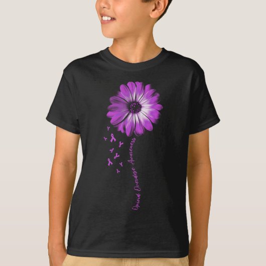 デイジーフラワーオピオイド過量認識度ギフト Tシャツ (正面)
