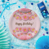 デイジーフラワーカスタムズ紙プレート9 in ペーパープレート (パーティー)