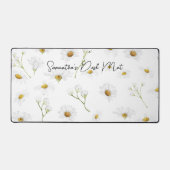 デイジーフラワーカスタム文字 デスクマット (正面)