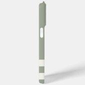 デイジーフラワークリーストライプムのセージ緑の名前 Case-Mate iPhoneケース (裏面 / 右)