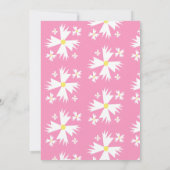 デイジーフラワーグルービサンレインボーベビーシャワー 招待状 (裏面)