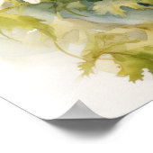 デイジーフラワーズアートプリントポスター ポスター (角)