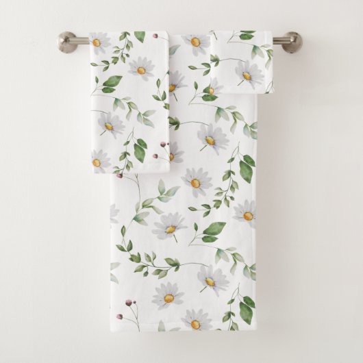 デイジーフラワーズゴージャスフローラプリント バスタオルセット (インサイチュ)