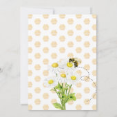 デイジーフラワーズ1stバースデーハニービー 招待状 (裏面)