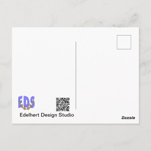 デイジーフラワーズDIYポストカード ポストカード (裏面)