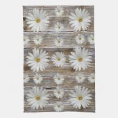 デイジーフラワーバーボ素朴ードキッチンタオル キッチンタオル (縦)