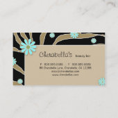 デイジーフラワービジネスカードゼブラカーキBB 名刺 (裏面)