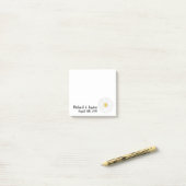 デイジーフラワーフローラブライダルシャワー結婚式の引き出物 ポストイット (デスク上)