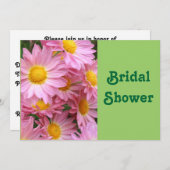 デイジーフラワーブライダルウェディングシャワー招待状 招待状 (正面/裏面)