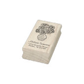 デイジーフラワーブーケ花瓶アドレス ラバースタンプ (スタンプ)