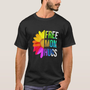 デイジーフラワーママハグメッシーバンLGBT国旗のプライド Tシャツ