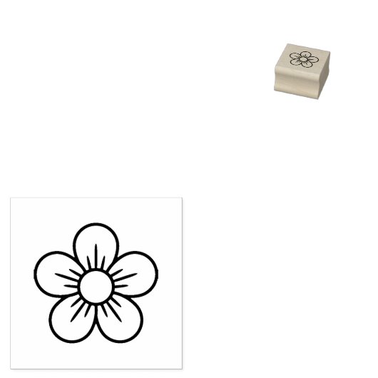 デイジーフラワーロイヤリティワンフリーパンチカードを取得 ラバースタンプ (押印)