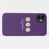 デイジーフラワー名前をカスタムする Case-Mate iPhoneケース (裏面(横))