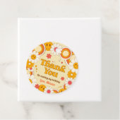 デイジーフラワー誕生日サークルサンキューラベル フェイバータグ (インサイチュ)