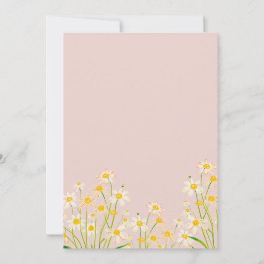 デイジーフラワー1歳の誕生日 招待状