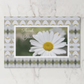 デイジーフラワー25ピース紙プレイスマット ペーパーパッド (正面)