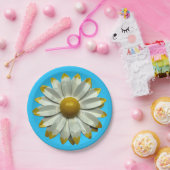 デイジーフラワー – フローラ春サマーガーデンパーティー ペーパープレート (パーティー)