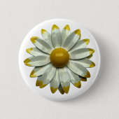 デイジーフラワー – フローラ春サマーガーデンブロッサム 缶バッジ (正面)