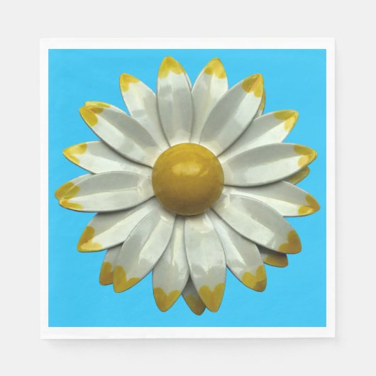 デイジーフラワー – フローラ春サマー庭園の結婚式 スタンダードランチョンナプキン (正面)