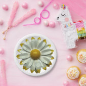 デイジーフラワー – フローラ春サマー庭園の結婚式 ペーパープレート (パーティー)
