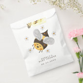 デイジーフラワー（昆虫）マルハナバチビーグリーンベビーシャワー フェイバーバッグ (封をした状態)