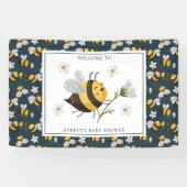 デイジーフラワー（昆虫）マルハナバチビーベビーシャワー 横断幕 (横)