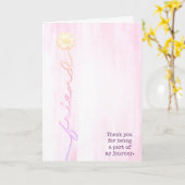 デイジーフレンドありがとう カード (黄色い花)