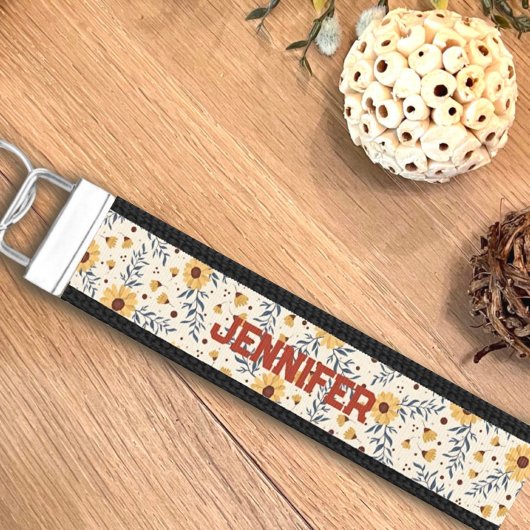 デイジーフローラのカスタマイズ可能な操作性 リストバンドキーホルダー