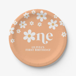 デイジーフローラアプリコット1歳 ペーパープレート